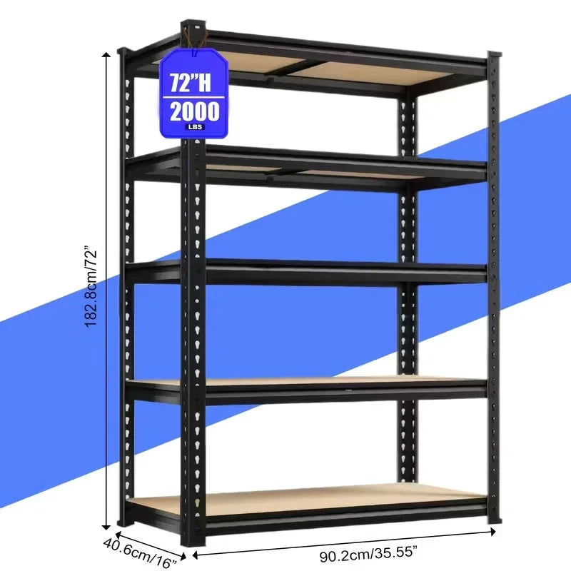 Nnovaro Adjustable Metal Double Layer Shelving Rack by superior interior and more