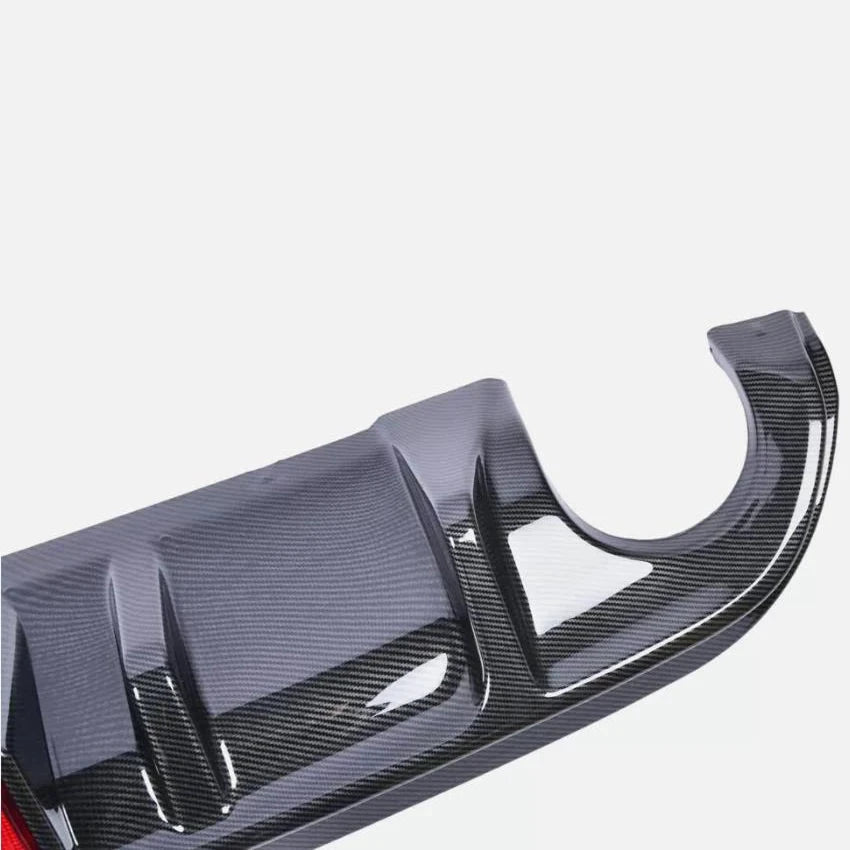 Rear Diffuser Bumper Lip With LED Light And Spoiler Q50 by superior interior and more