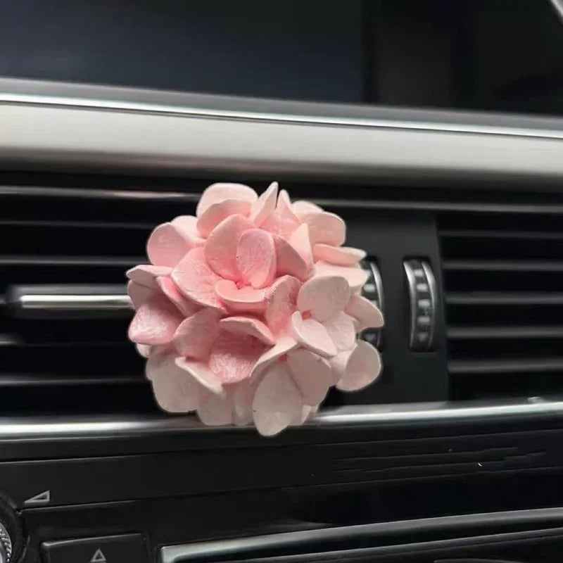 For Tulip Hydrangea Car Aromatherapy Premium Sense Air Vent Flower Diffuser Stone Car Interior Jewelry Car Ornament