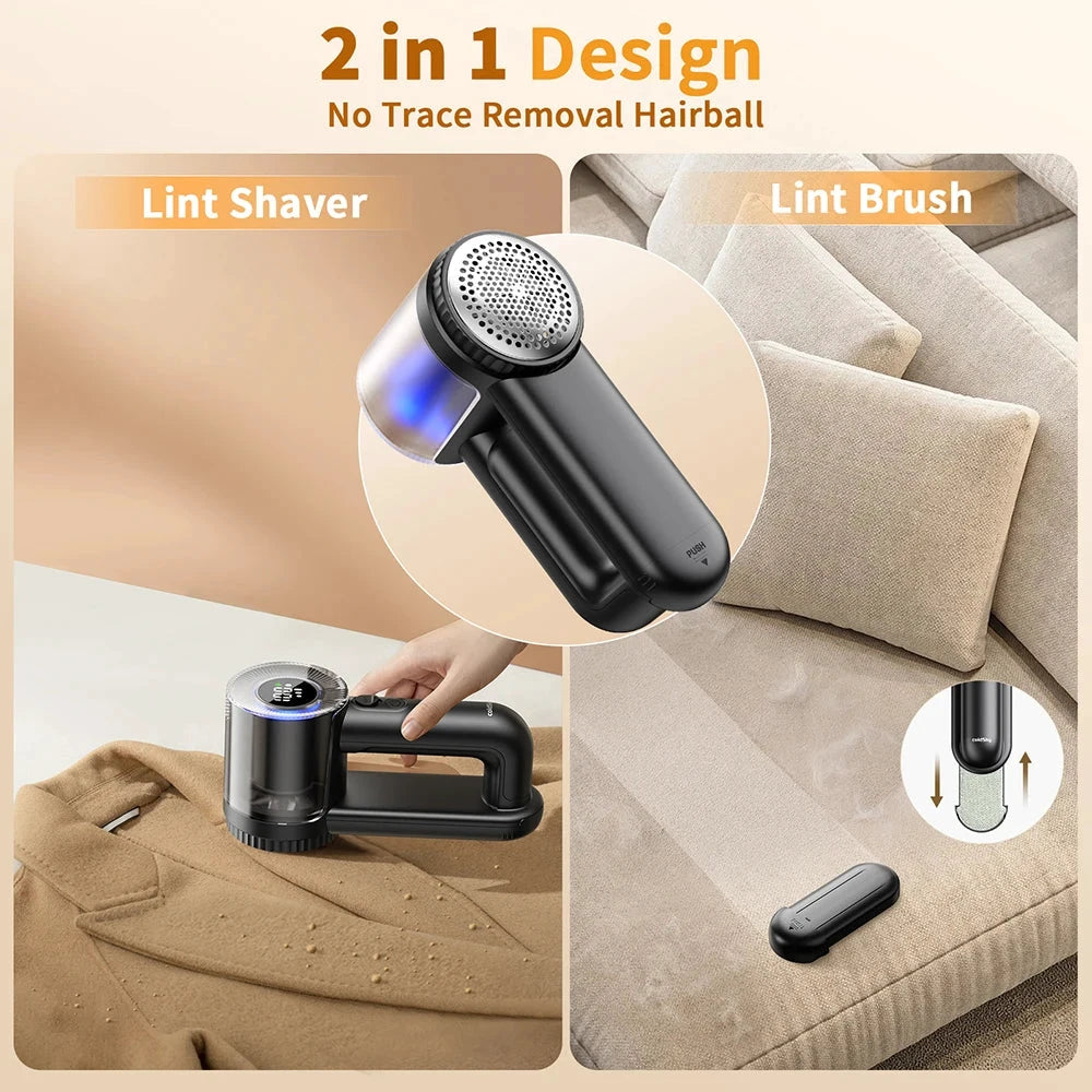 ColdSky Rechargeable Fabric Shaver Electric Lint Remover With Digital Display by superior interior and more