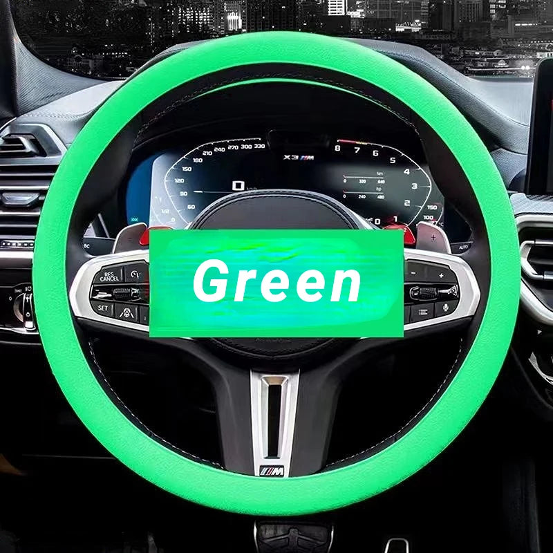 Anti-Slip Silicone Steering Wheel Cover Universal Fit