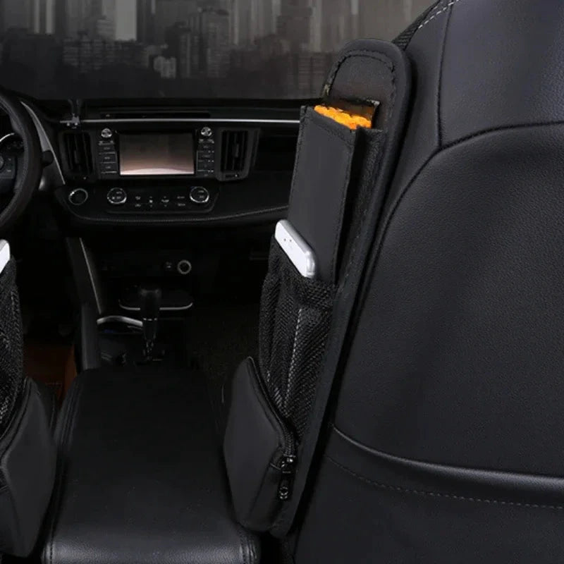 YIYUEQIANLI PU Leather Car Seat Side Organizer Mesh Pocket by superior interior and more