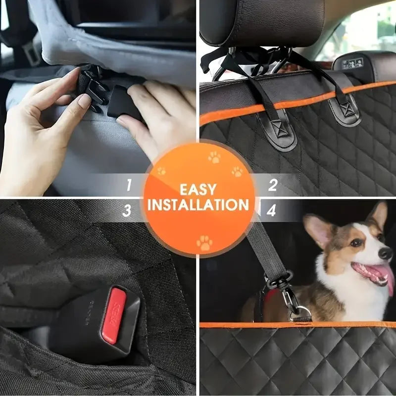 Dog Car Seat Cover Hammock Scratch Proof Waterproof Nonslip