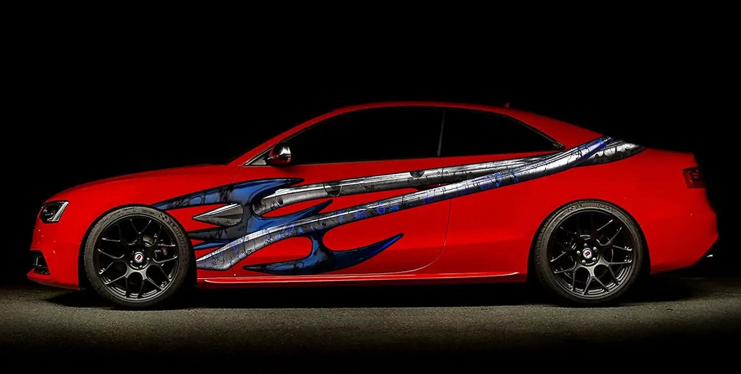 High-Con Concerned Chemical Tribal Car Side Wrap Vinyl Sticker by superior interior and more