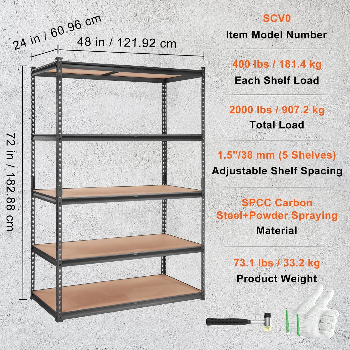 SucceBuy Heavy Duty Storage Shelving Unit Five Layer Organizer by superior interior and more