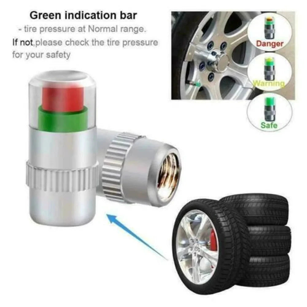 NIGHTKIST 8Pcs Tire Pressure Indicator Valve Caps For Vehicles by superior interior and more