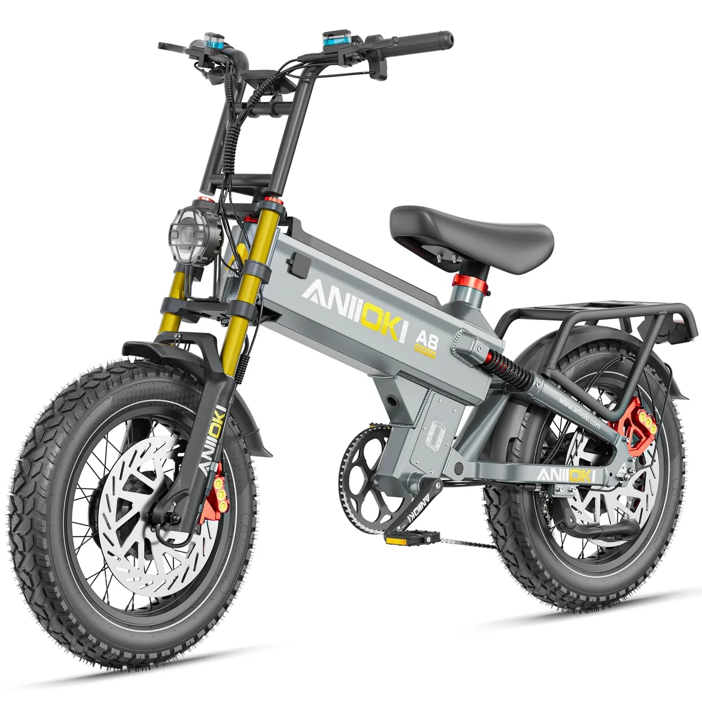 A8 Pro Max AWD Electric Fat Tire Bike 52V70Ah Battery by superior interior and more