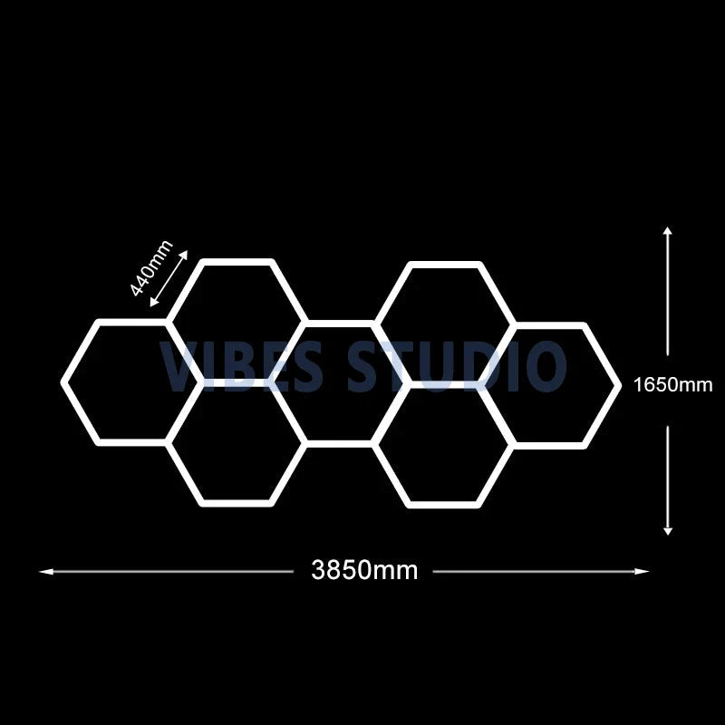 Hexagonal LED Garage Light 110-240V 6500K Cool White Ceiling Lamp by superior interior and more