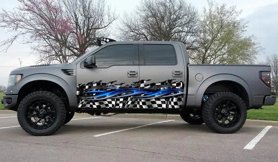 High-Concerned Tribal Racing Flag Vinyl Graphics for Cars