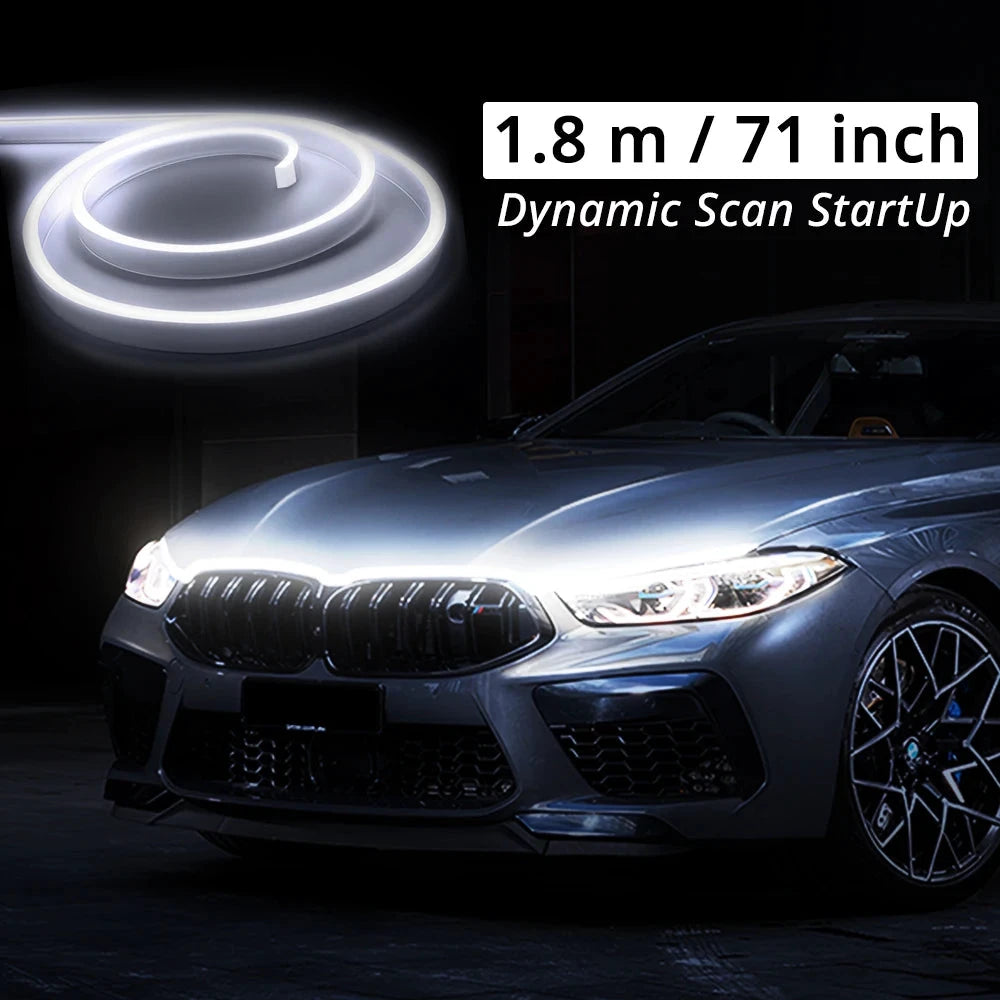 LED Car Hood Light Strip DRL Universal 12V Upgrade by superior interior and more