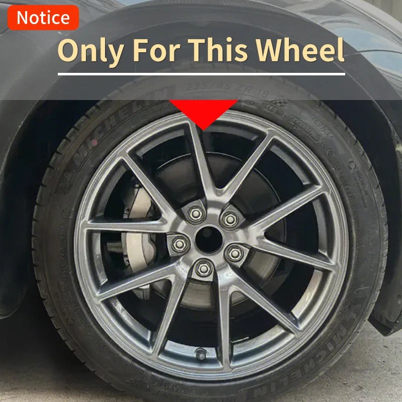 MOTENIO Arachnid Style Wheel Covers for Tesla Model 3 Hubcaps