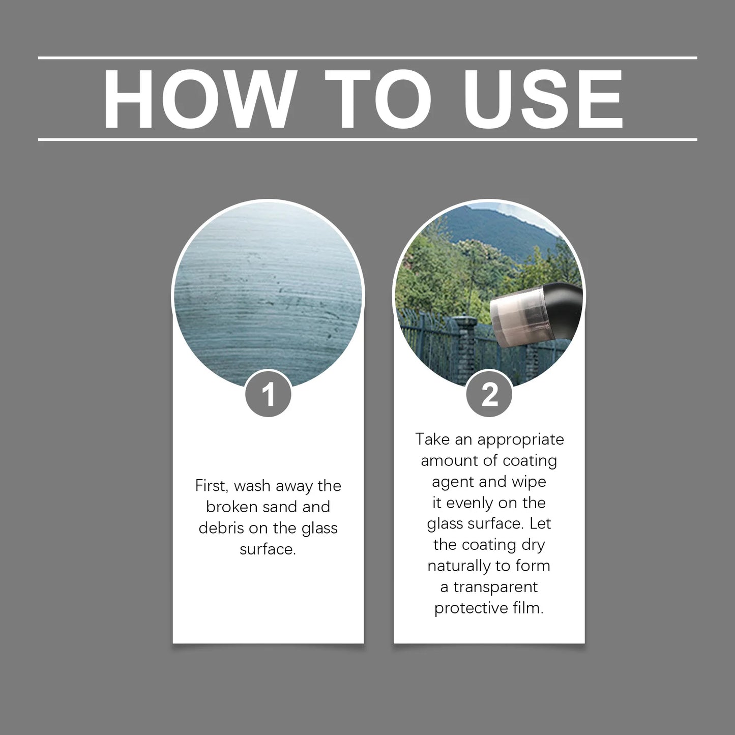 Homonth Windshield Coating Agent Clear Glass Antifog Rainproof