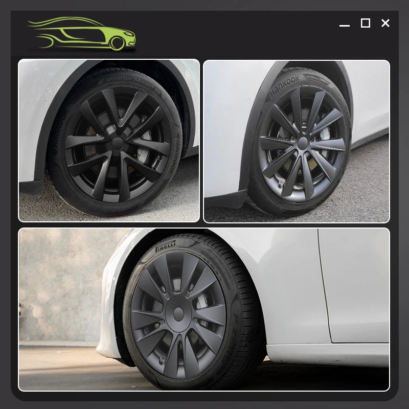 MOTENIO Arachnid Style Wheel Covers for Tesla Model 3 Hubcaps