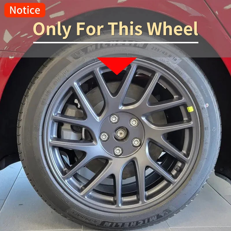 Motenio Tesla Model 3 Storm Wheel Covers 4Pcs Hubcaps