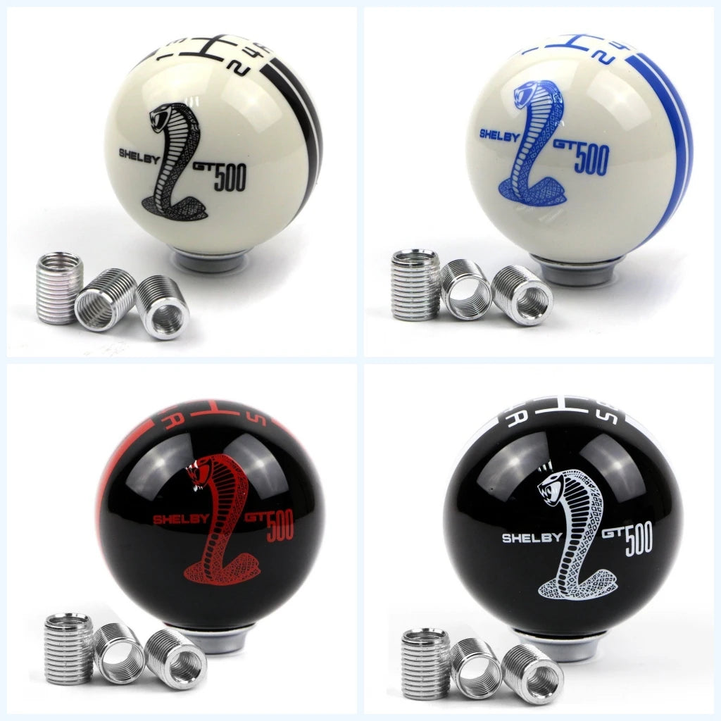 Dreamseek Ford Mustang 5 Speed Gear Shift Knob Cobra Logo