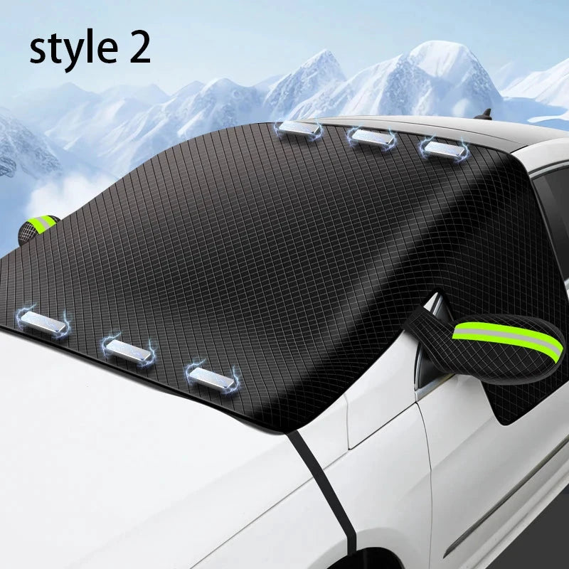 Magnetic Front Windshield Cover For Snow Sun And Weather Shield by superior interior and more