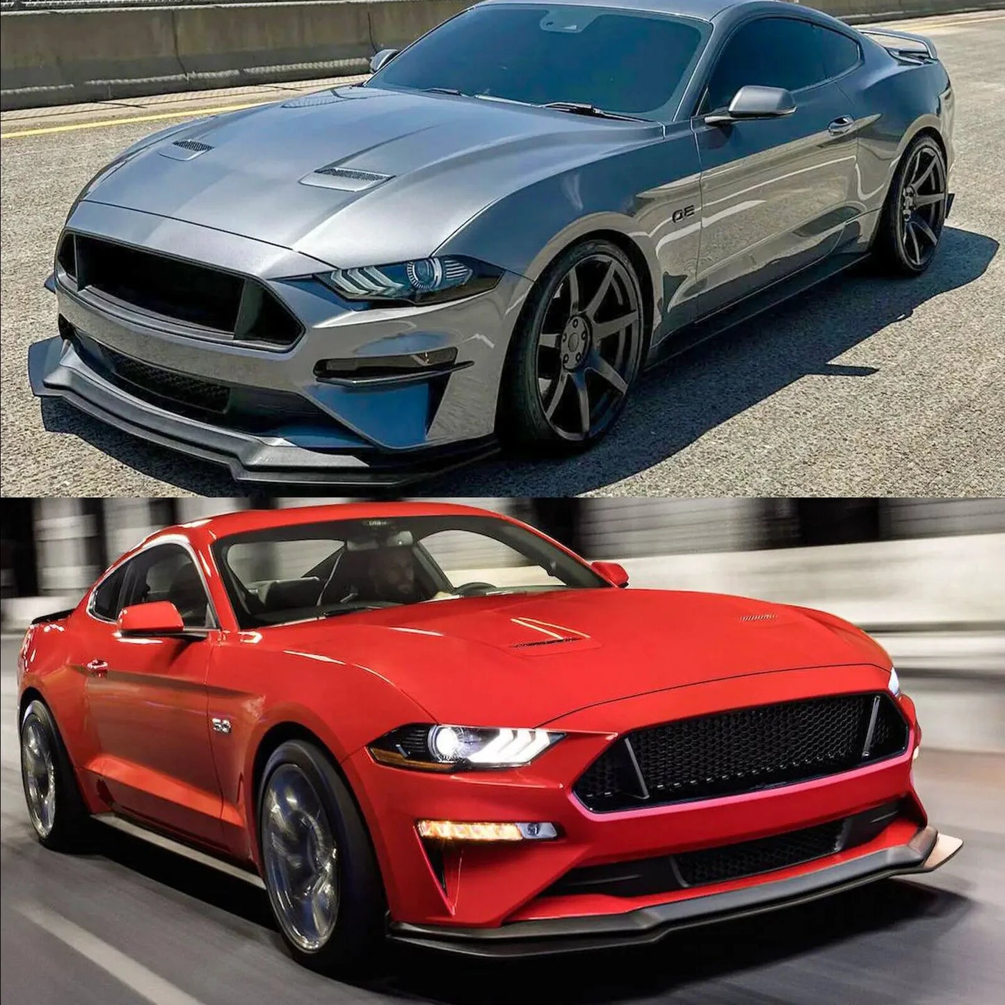 Ford Mustang GT Shelby GT500 Front Bumper Splitter Spoiler Lip Kit by superior interior and more