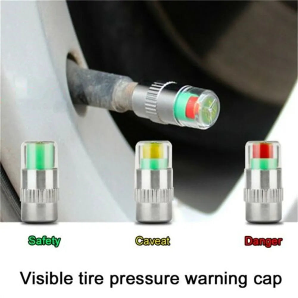 NIGHTKIST 8Pcs Tire Pressure Indicator Valve Caps For Vehicles