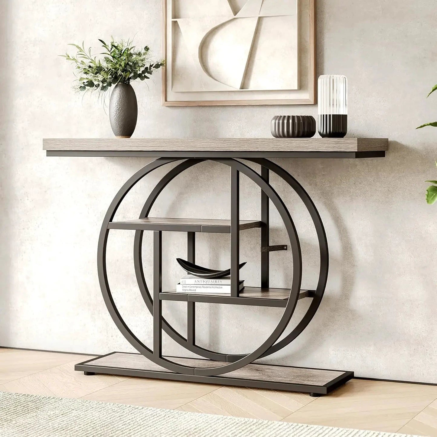 XMSJ Console Table 4 Tier Entryway Sofa Hallway Farmhouse Living Room by superior interior and more