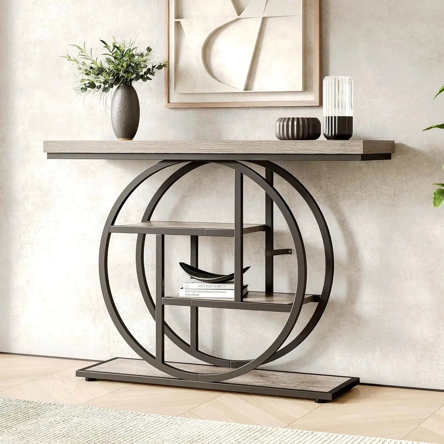 XMSJ Console Table 4 Tier Entryway Sofa Hallway Farmhouse Living Room by superior interior and more