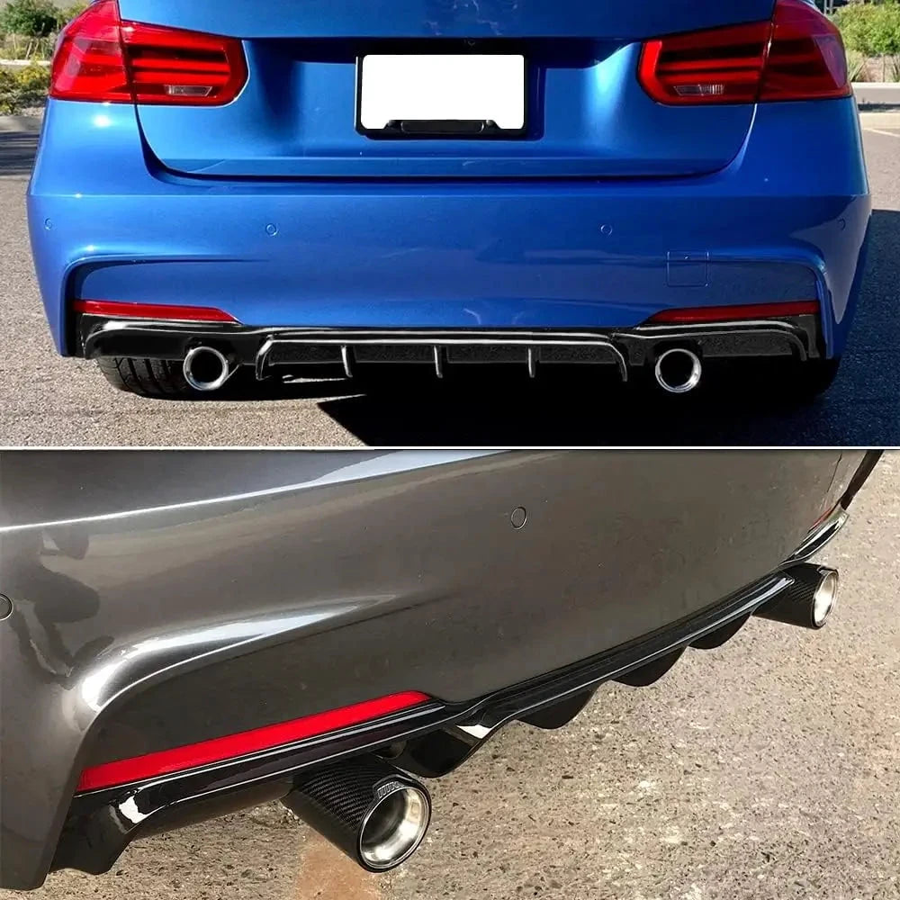 Premium Rear Diffuser For BMW 3 Series F30 M Sport by superior interior and more