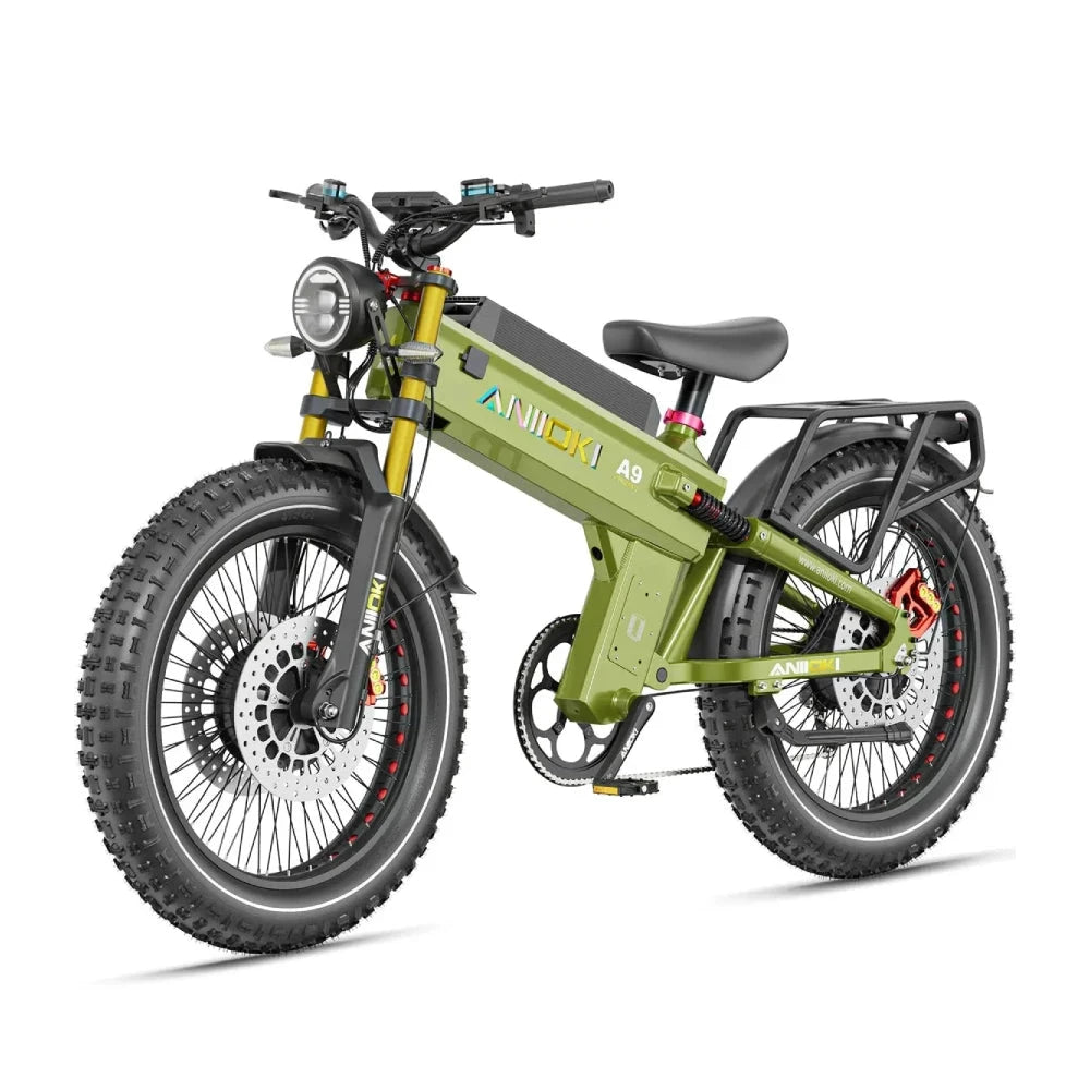 Electric Bike 6000W Peak Motor AWD Fat Tire Suspension Fork by superior interior and more