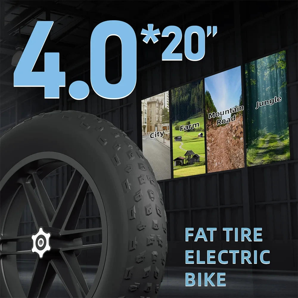 Dual Battery 1500W All Terrain Electric Bike For Adults by superior interior and more