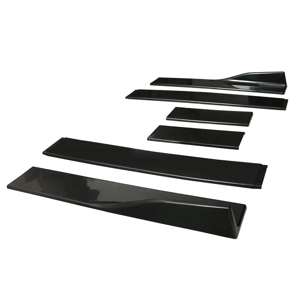 Front Bumper Lip Splitter Kit With Side Skirts For Sedans by superior interior and more