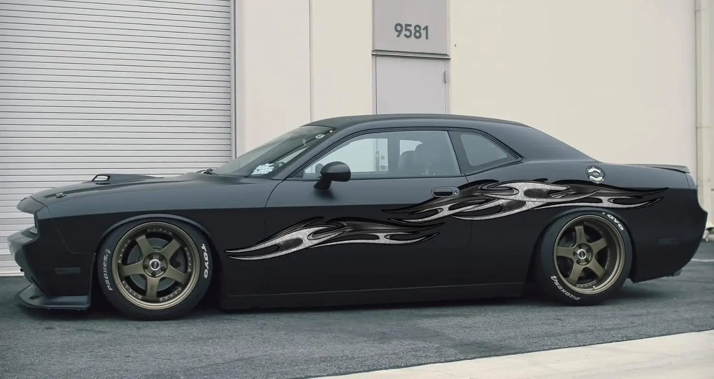 High-Concerning Chemical 3D Tribal Sports Car Vinyl Decals