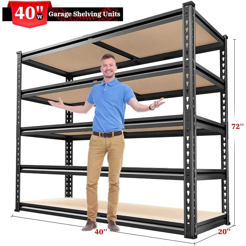 PGY Garage Shelving 5-Tier Heavy Duty Metal Storage Racks