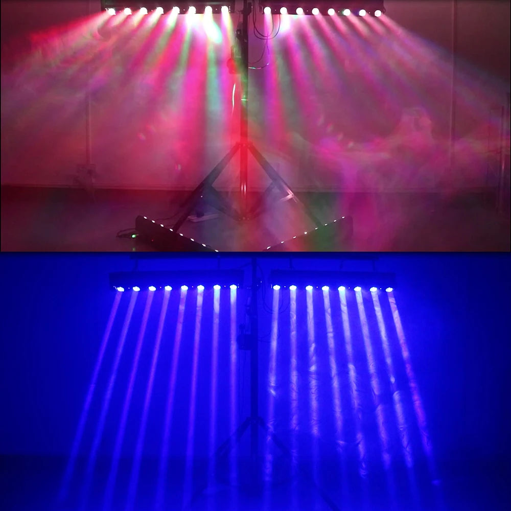 8x12W Beam Moving Head RGBW 4In1 DMX512 Stage Light