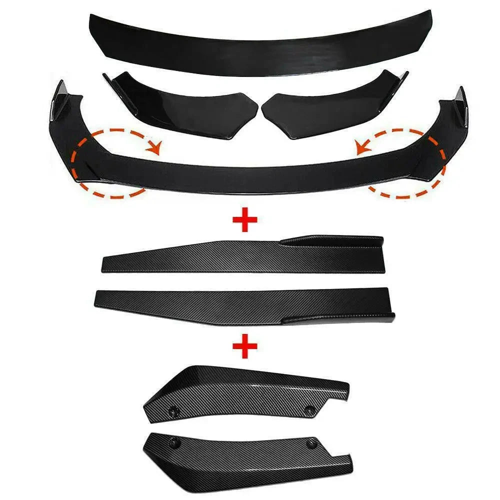 Universal Front Bumper Splitter Lip Spoiler Diffuser Kit by superior interior and more