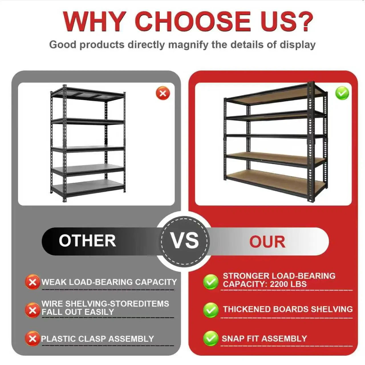 Sturdy Metal Garage Storage Racks Adjustable Height Tool Free Assembly by superior interior and more