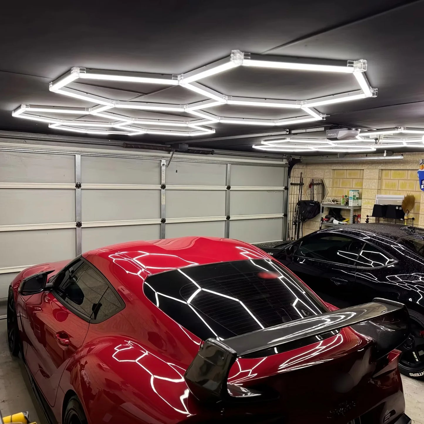 Hexagon LED Ceiling Light Tube for Garage and Workshop