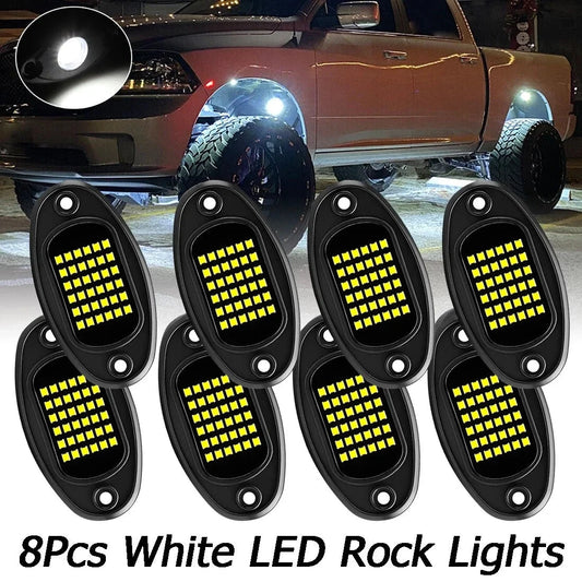 Waterproof LED Rock Light Kit For Cars And Boats 12V by superior interior and more