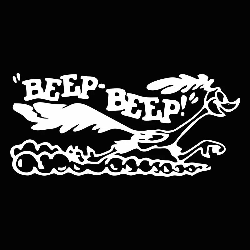 Road Runner Car Sticker Decal For Laptop And Vehicle Interior