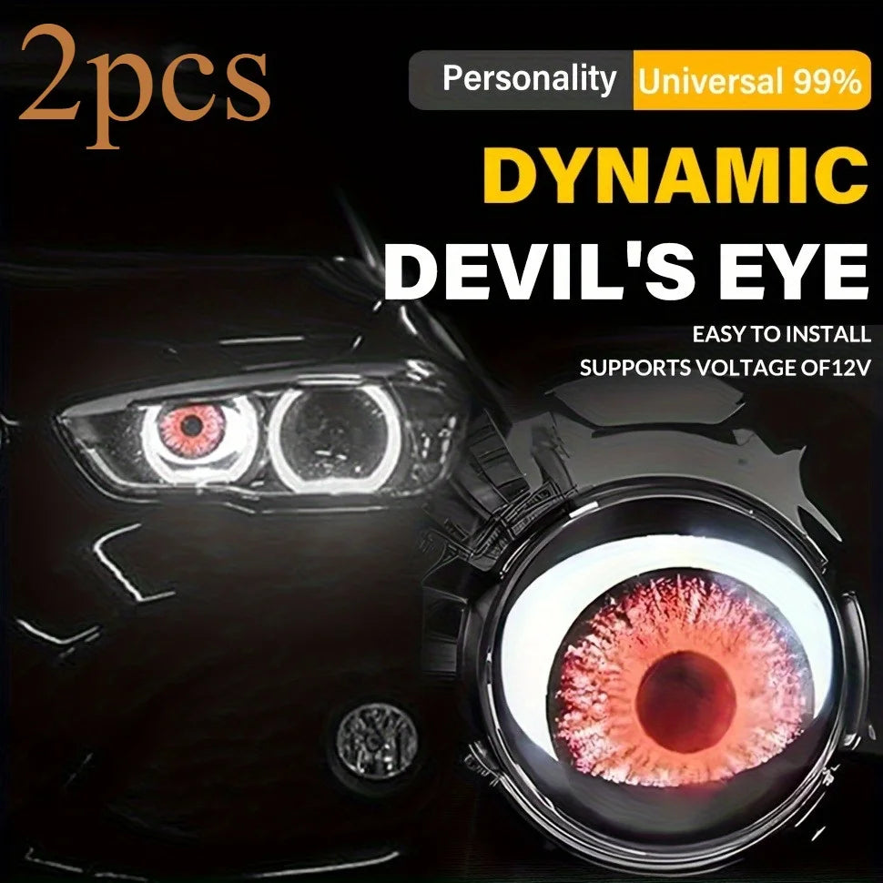 Dynamic Eyeball Fog Lights 6 Modes LED Adjustable For Cars
