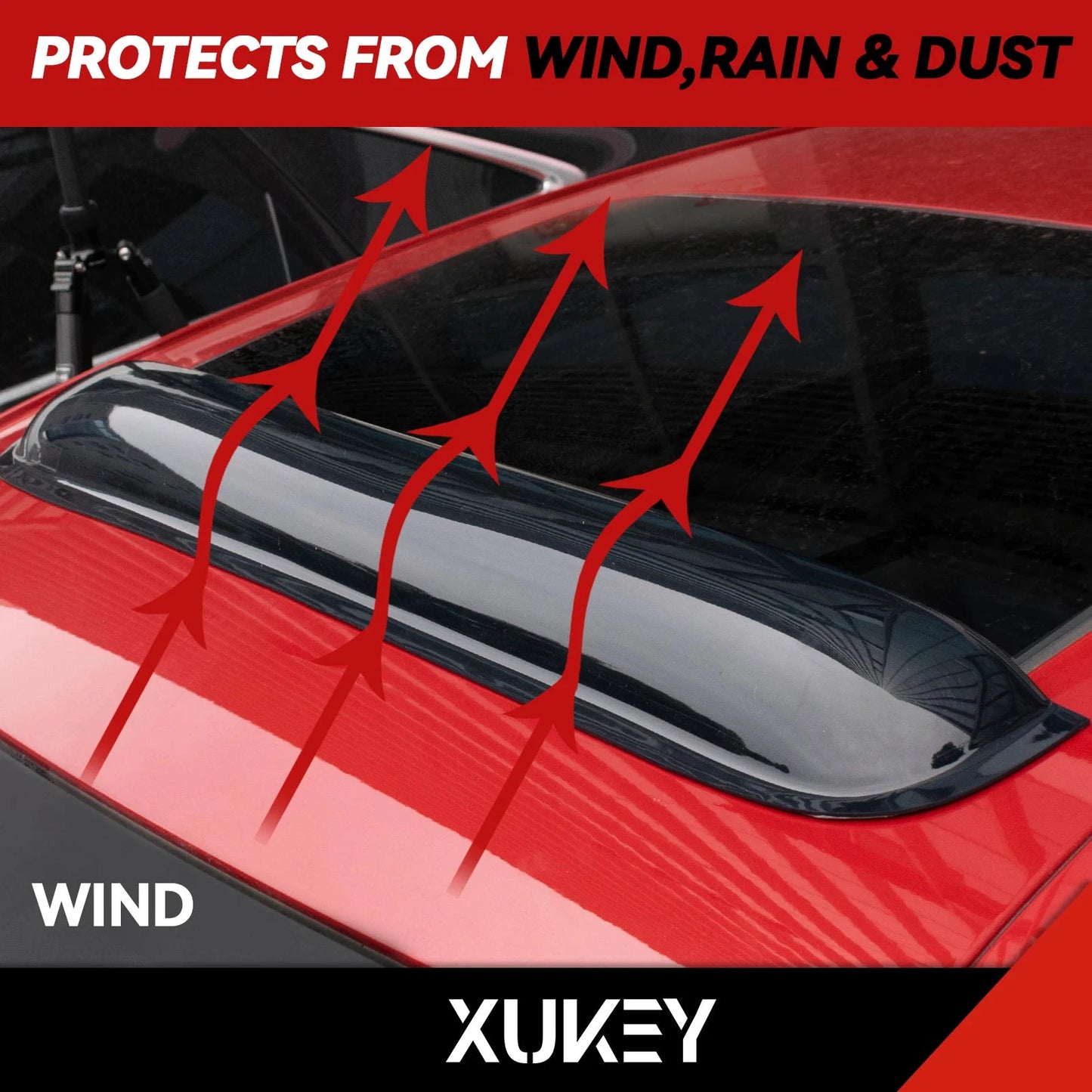 Universal Moonroof Wind Deflector Rain Guard Tape On Installation by superior interior and more