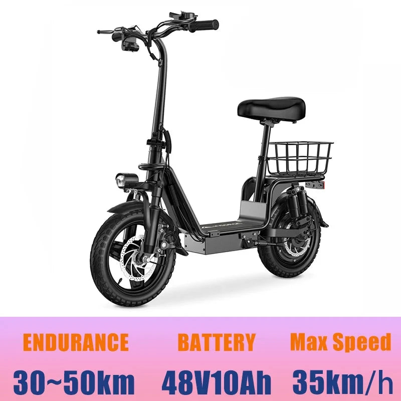 INSDRGNC14 Foldable Electric Bicycle With Seat 900W 20 MPH by superior interior and more