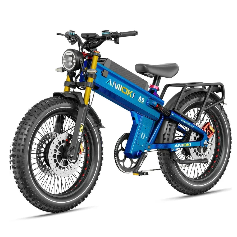 Electric Bike 6000W Peak Motor AWD Fat Tire Suspension Fork by superior interior and more