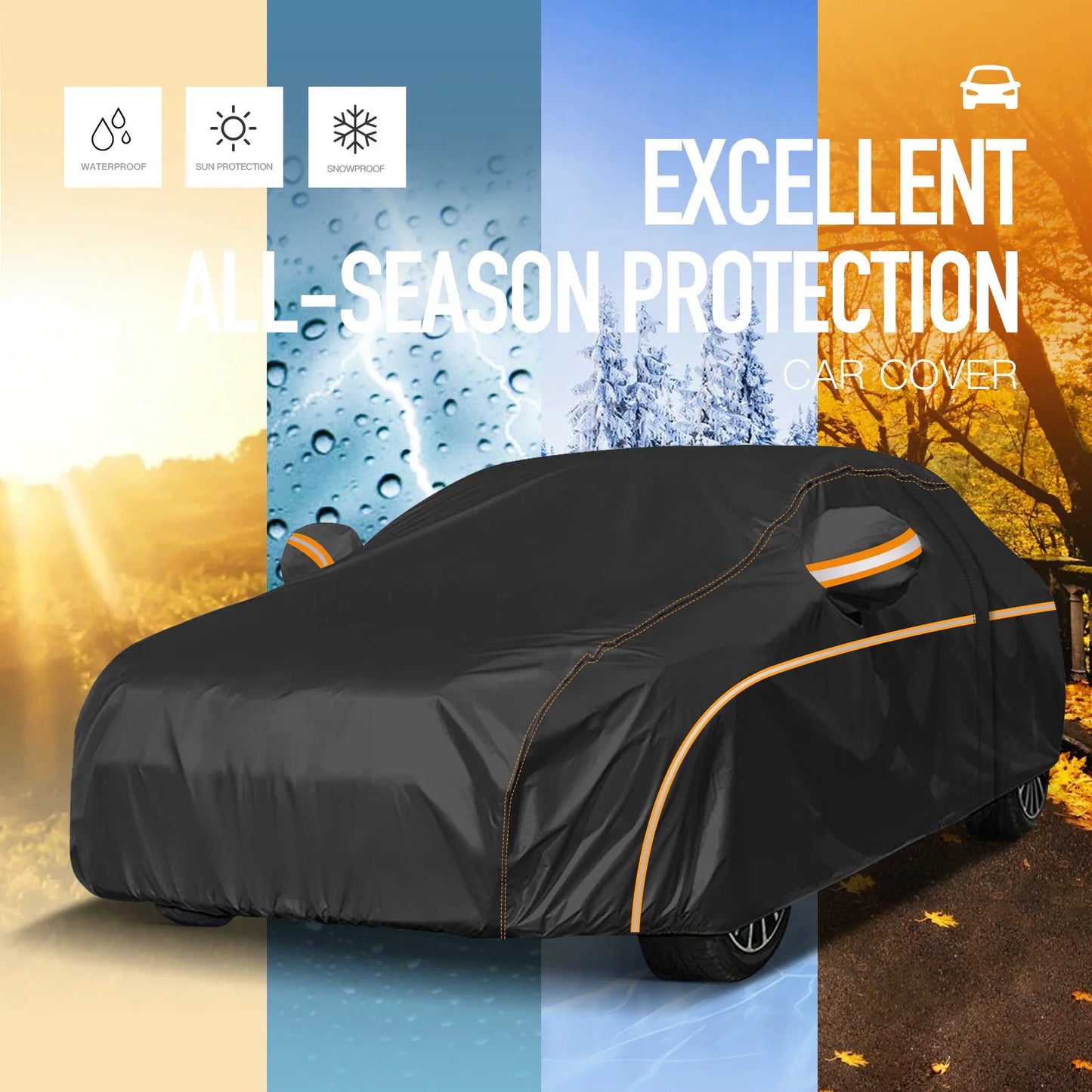 Hign-concerned BMW 3 Series Car Cover Outdoor Waterproof 210D