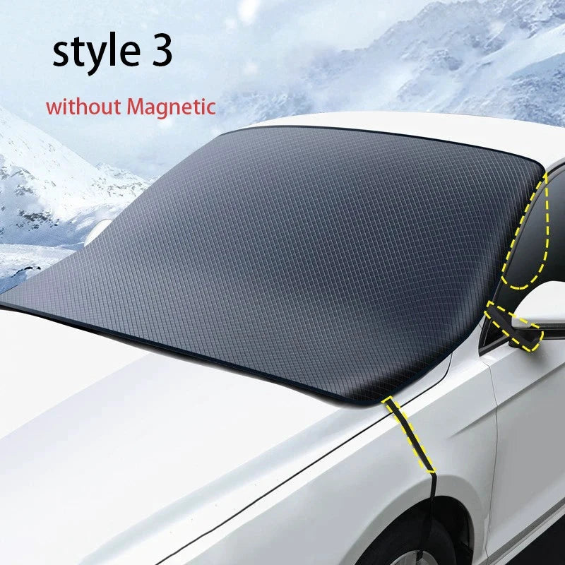 Magnetic Front Windshield Cover For Snow Sun And Weather Shield by superior interior and more