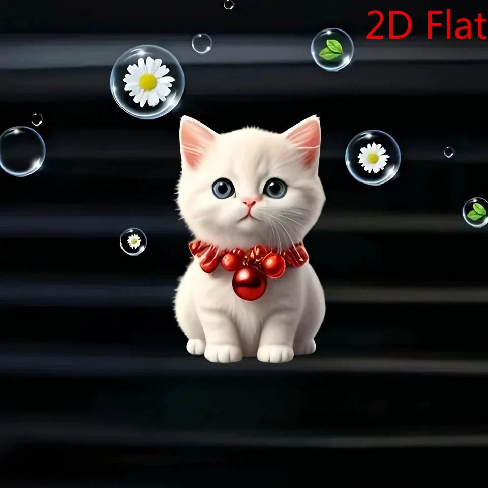 NONECN 2D Christmas Cat Car Air Fresheners With Bell Clips by superior interior and more