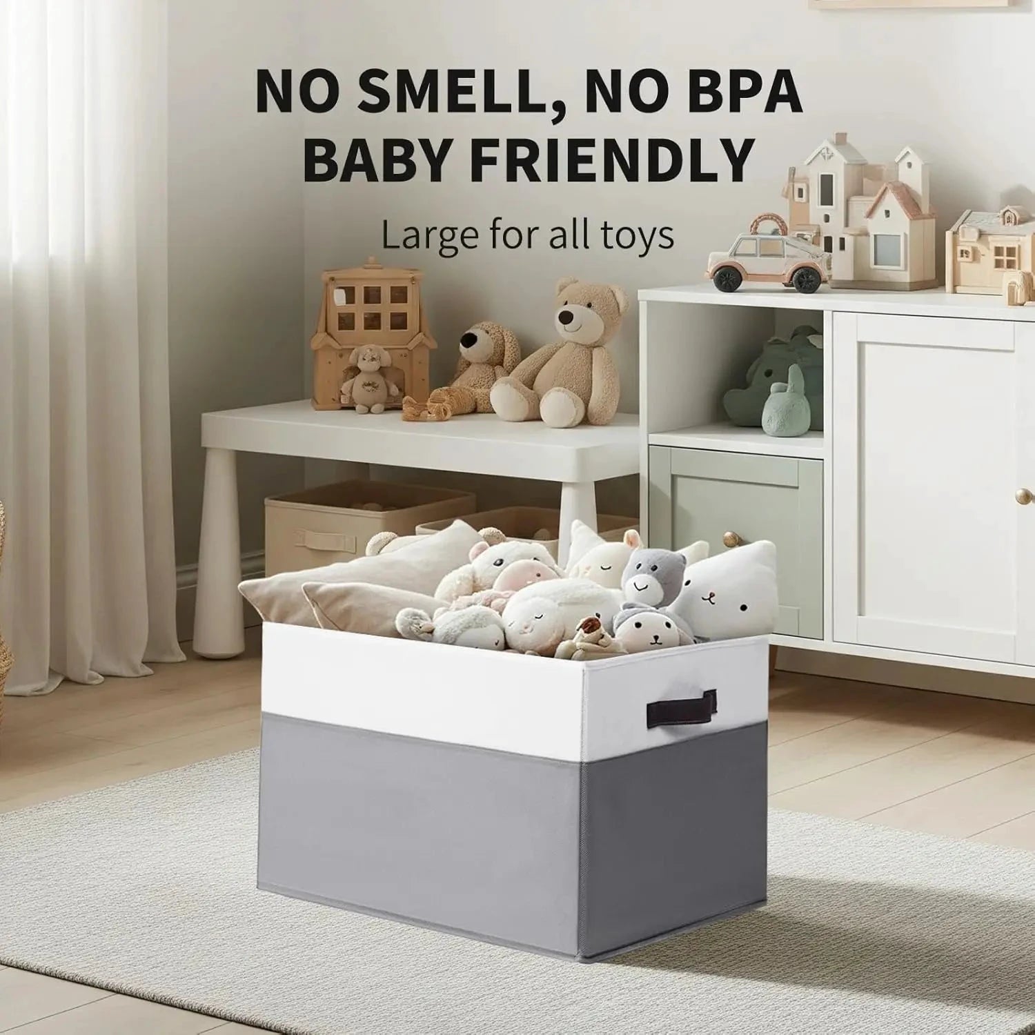 XMSJ Blanket Storage Baskets With Lids 2-Pack Closet Organizers by superior interior and more