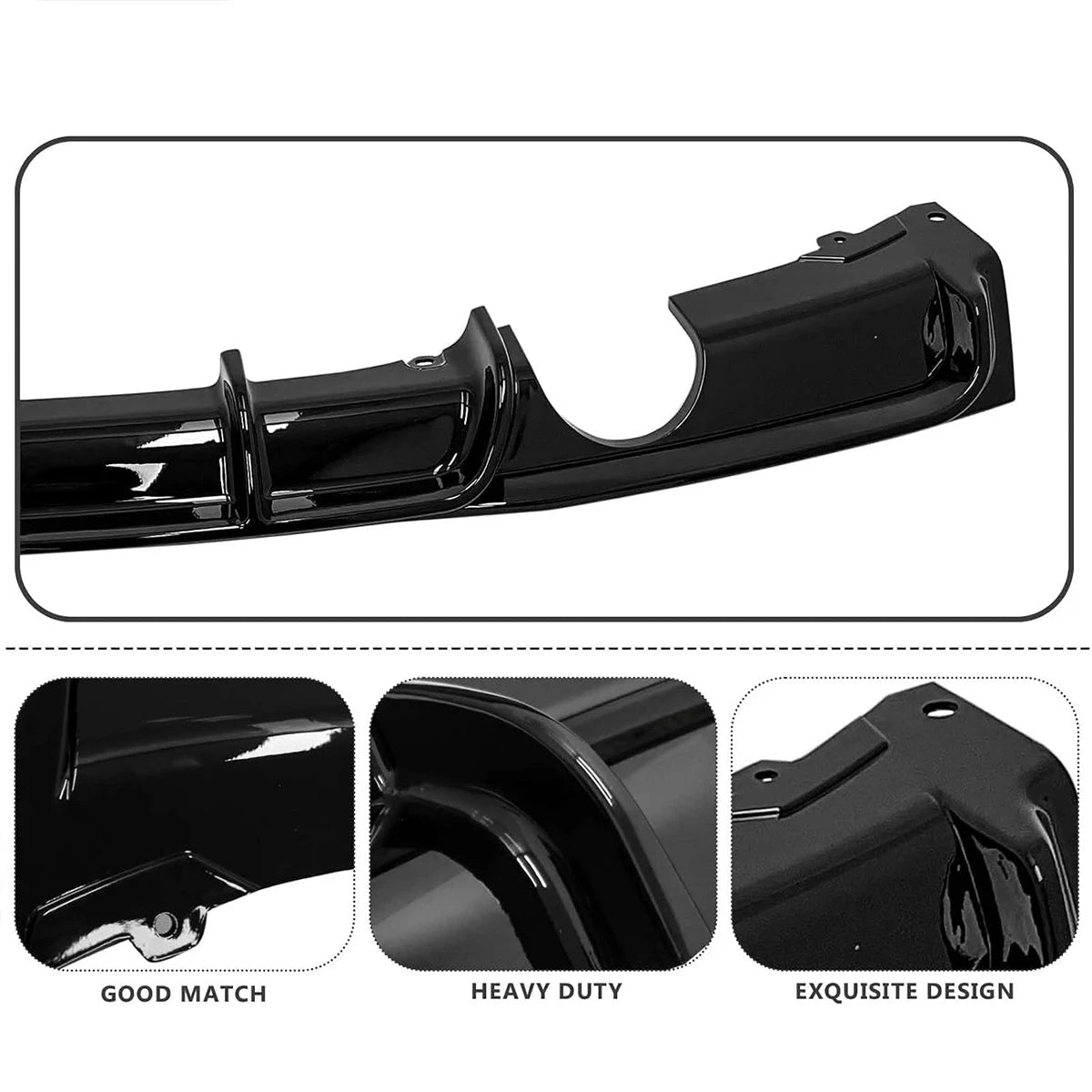 Premium Rear Diffuser For BMW 3 Series F30 M Sport by superior interior and more