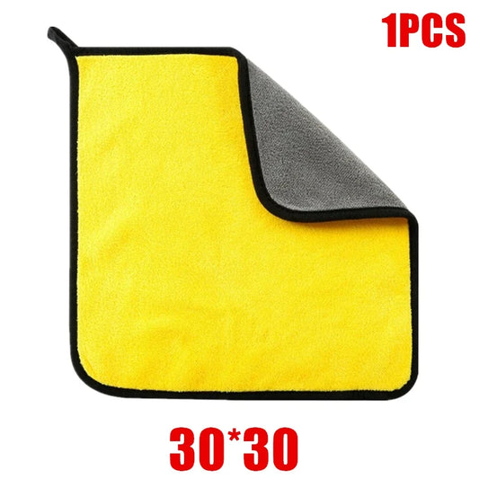 High Concerned Chemical Microfiber Car Cleaning Towels Double Layer Drying