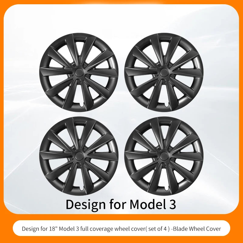 MOTENIO Arachnid Style Wheel Covers for Tesla Model 3 Hubcaps