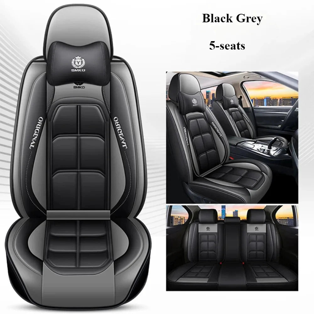 NONECN Comfort Edition Five Seat PU Leather Seat Covers by superior interior and more