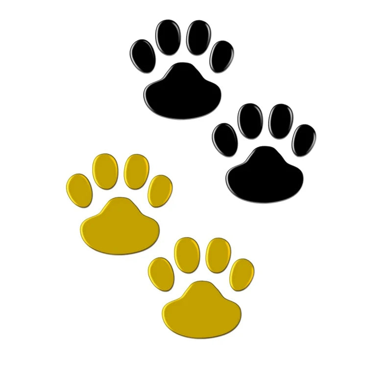 High-concerned Paw Prints 3D Car Decals For Cars And Motorcycles