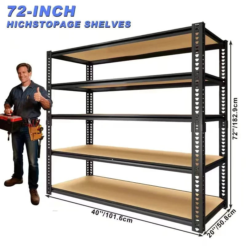 Sturdy Metal Garage Storage Racks Adjustable Height Tool Free Assembly by superior interior and more